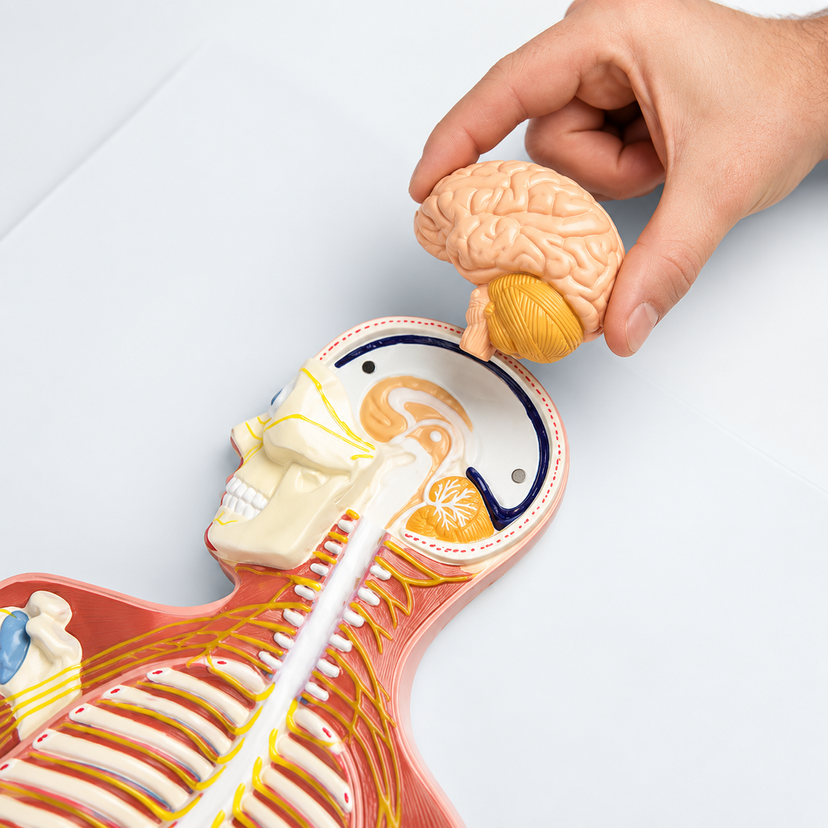 Anatomical model of the nervous system