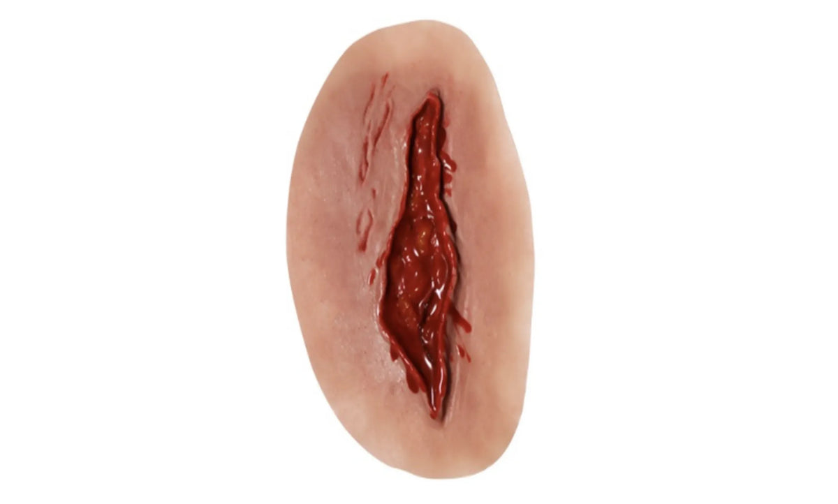 small laceration wound moulage model for medical simulation training
