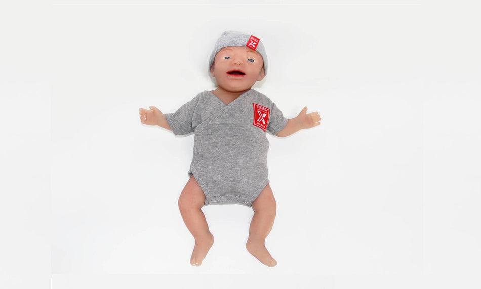 NENASim Xcel Newborn simulator for neonatal life support and resuscitation training
