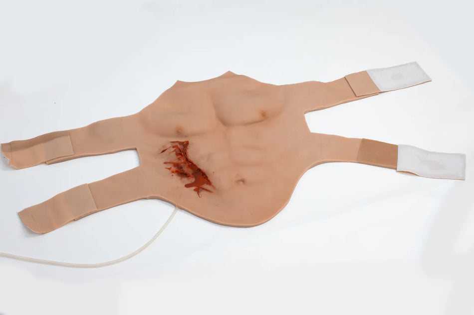 Chest Overlay with Shrapnel Wound